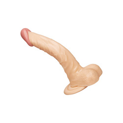 Gebogener Naturdildo, 21 cm