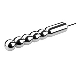 Aluminium-Dildo mit Kugelform, 16,5 cm