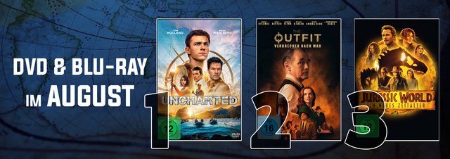 DVD & Blu-ray Charts August 2022: Heimkino Charts: Diese Filme schaffen es in die Top 10