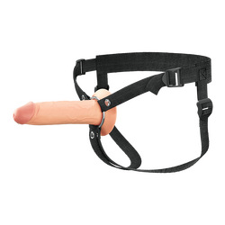 7 Inch Hollow Silicone Strap-On, 18,5 cm
