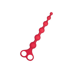 Ribbed Silicone Anal Beads, 26 cm