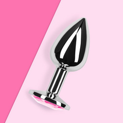 Analplug mit Kristall, 7 cm