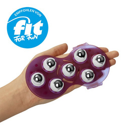Massagehandschuh mit Edelstahlkugeln