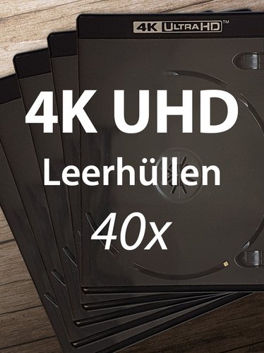 4K UHD Doppel-Leerhüllen schwarz à 40 Stück, gebraucht