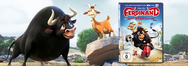Ferdinand auf DVD, Blu-ray & 4K UHD: Filmheld Ferdinand geht im Frühling STIERisch ab!