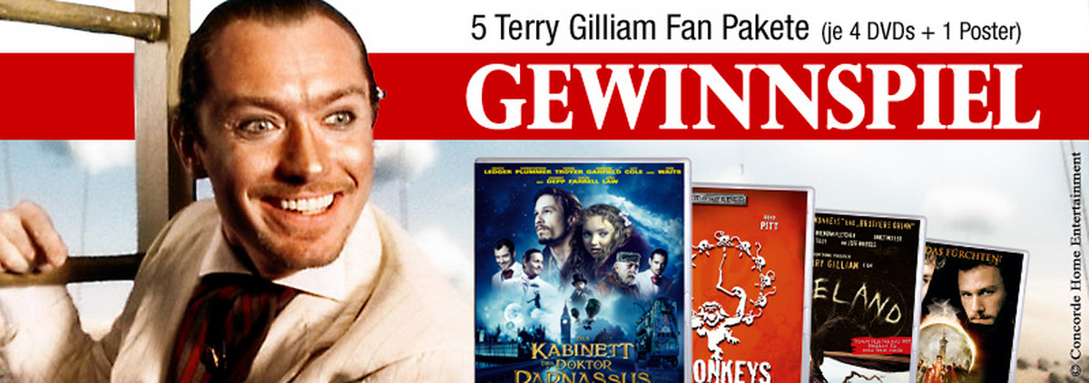 Terry Gilliam Gewinnspiel: Fantastische Filme eines fanatischen Regisseurs
