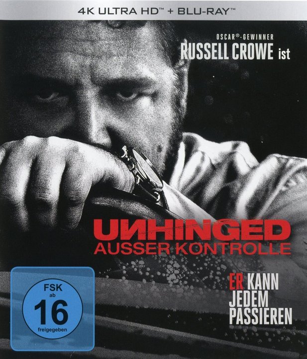 Unhinged - Außer Kontrolle (4K UHD), gebraucht, ohne Cover