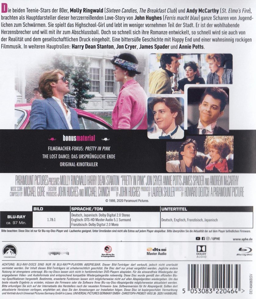 Pretty In Pink Dvd Oder Blu Ray Leihen Videobuster De