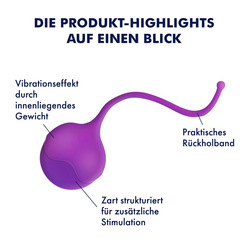 Silikon-Liebeskugel mit Struktur, 3,8 cm