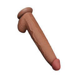 Sliding Skin Dildo, 34 cm