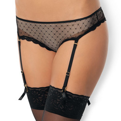 Wild Crotchless Garter Panty