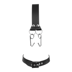 Leder-Kopfharnisch mit Nasenhaken