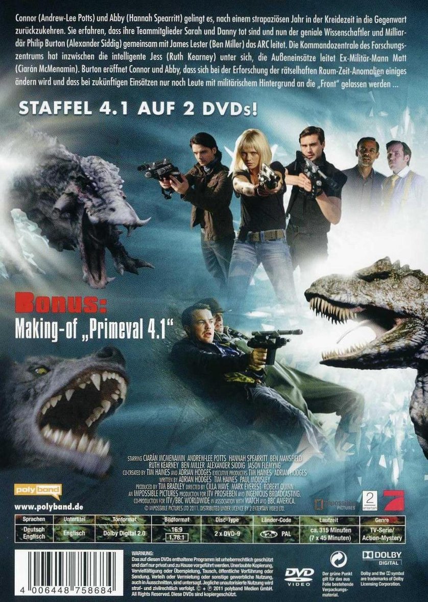 Primeval - Staffel 4: DVD oder Blu-ray leihen - VIDEOBUSTER.de