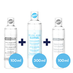 Vielseitiges Gleitgel-Set, 3 Teile