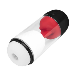 Wiederaufladbarer Masturbator mit Zunge, 21,5 cm