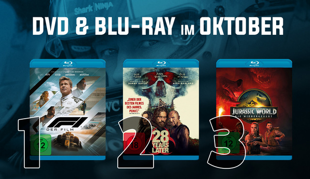 DVD &amp; Blu-ray Charts Oktober 2025: Superhelden und Antihelden erobern eure Charts!