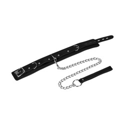 Black Collar with Leash