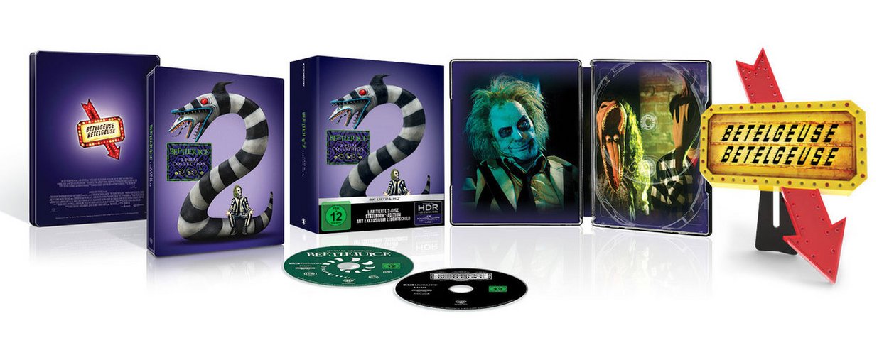 Beetlejuice 2-Movie - Steelbook - Limited Collector's Edition (2 4K Ultra HDs) (Blu-ray 4K Ultra HD)
