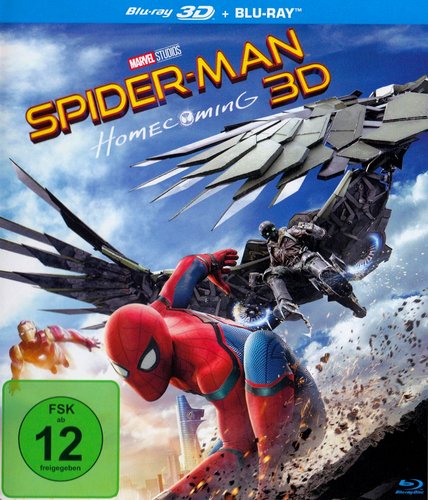 Spider-Man - Homecoming (Blu-ray 3D), gebraucht, ohne Cover
