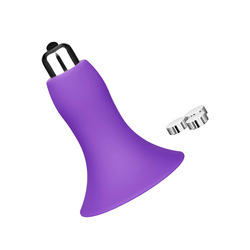 Noppen-Auflegevibrator aus Silikon, 9 cm