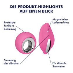 Slipvibrator mit Funk fernbedienung, 8 cm