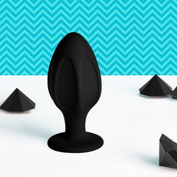 Strukturierter Analplug Größe L, 8,9 cm