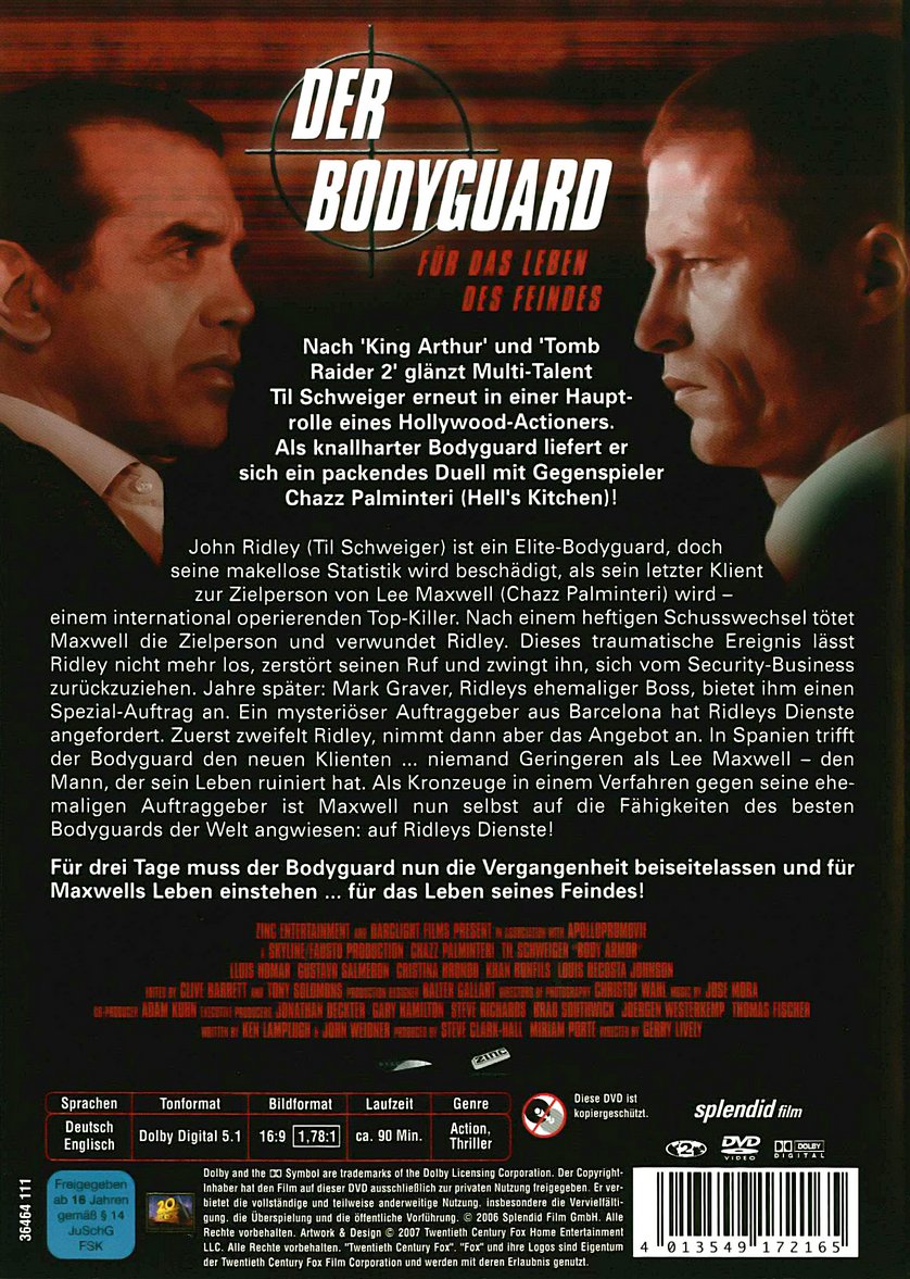Der Bodyguard - Für Das Leben Des Feindes Der Bodyguard - Für Das Leben Des Feindes