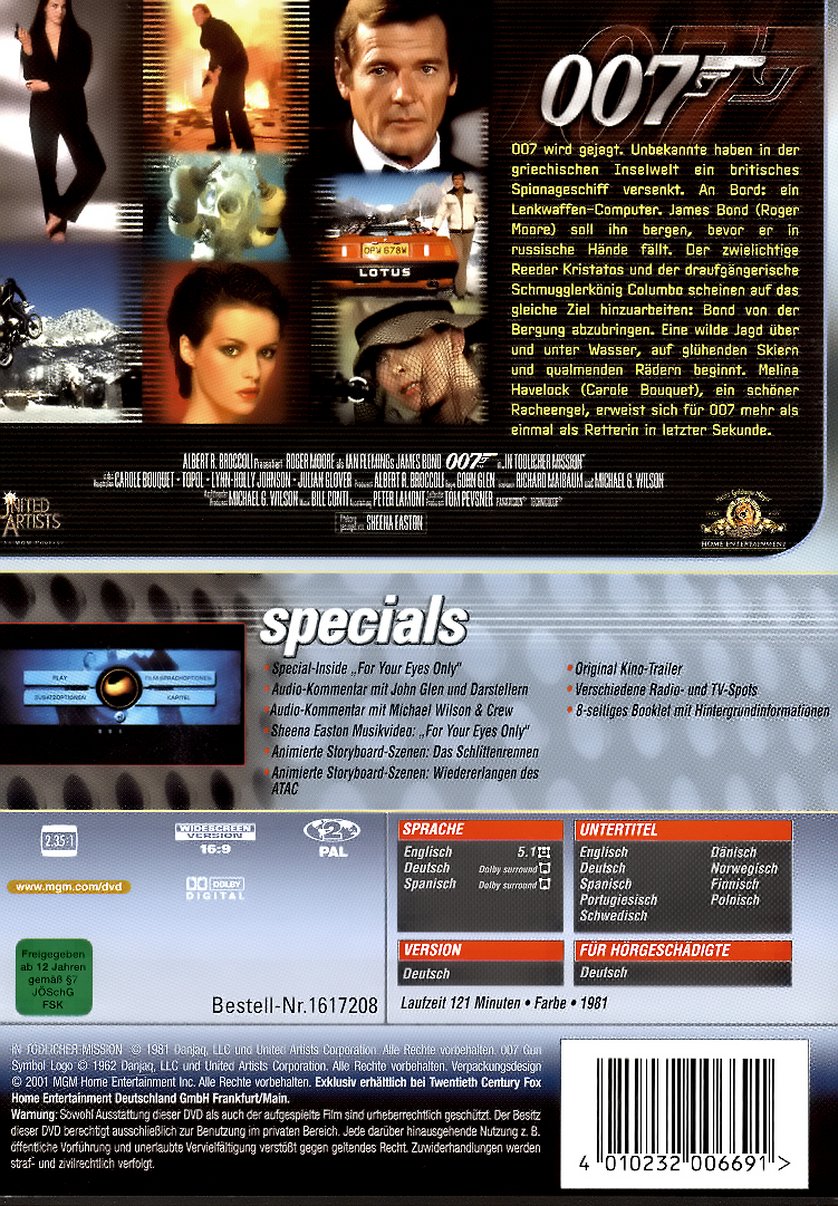 James Bond 007 In Tödlicher Mission Stream James Bond 007 - In tödlicher Mission: DVD oder Blu-ray leihen