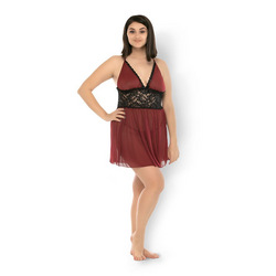 Sheer Halter Babydoll, 2 Teile