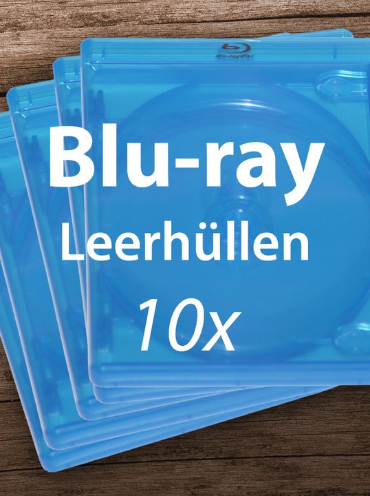 Blu-ray Leerhüllen à 10 Stück, gebraucht