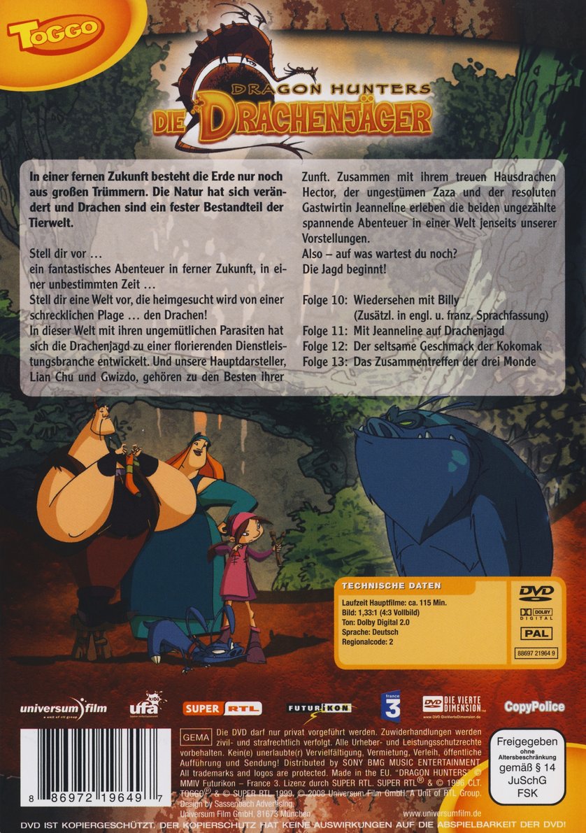 Toggo DVD Die Drachenjäger / Dragon Hunters - Das Piratenschiff In Niedersachsen - Aurich | EBay