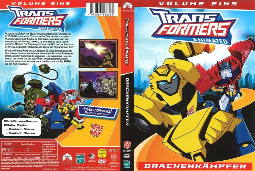 transformers animated dvd