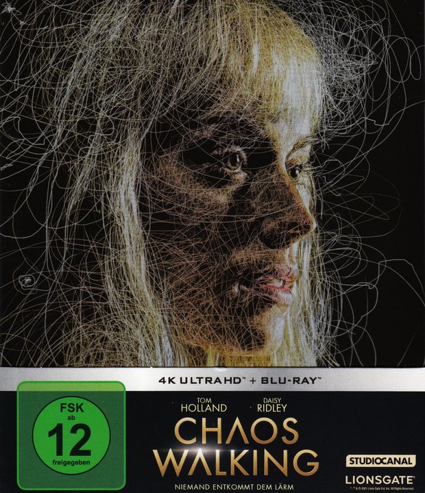Chaos Walking (4K UHD), gebraucht, ohne Cover
