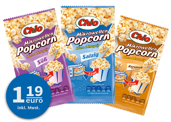 Chio Popcorn zum aLaCarte-Film bestellen