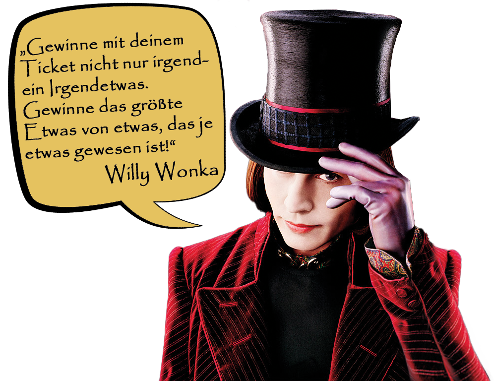 Willy Wonka Goldenes Tcket