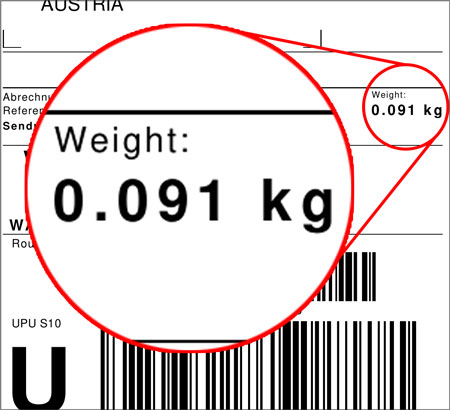 Beispiel Etikett