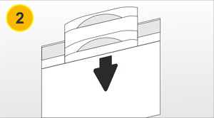 Versandumschlag Schritt 2